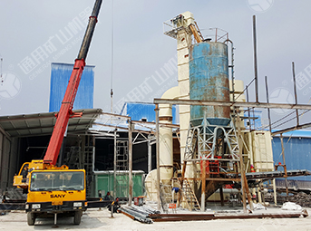 30 t/h limestone grinding powder production line in Biyang, Henan province
